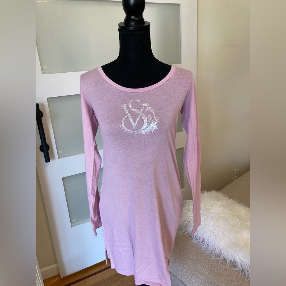 💝 Victoria's Secret Pink, Long Sleeve, Sleep Shirt💝 - Picture 2 of 6